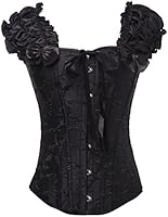 Coser Paradise Black princess lace up Shapewear waist training Corset Bustiers Coser Paradise Black princess lace up Shapewear waist training Corset Bustiers